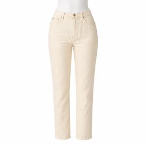 Size 32 Moschino Jeans Women’s Vintage Beige Straight‎ Leg Pants Y2K Italy